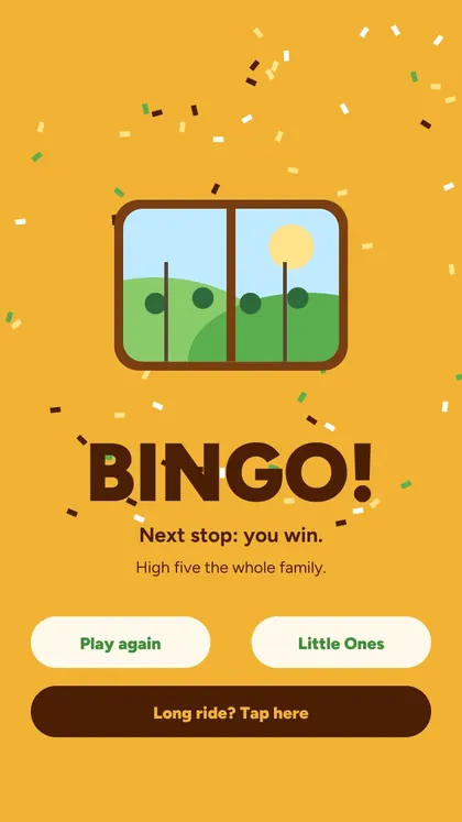 Train Bingo: real screen 3 from the PDF