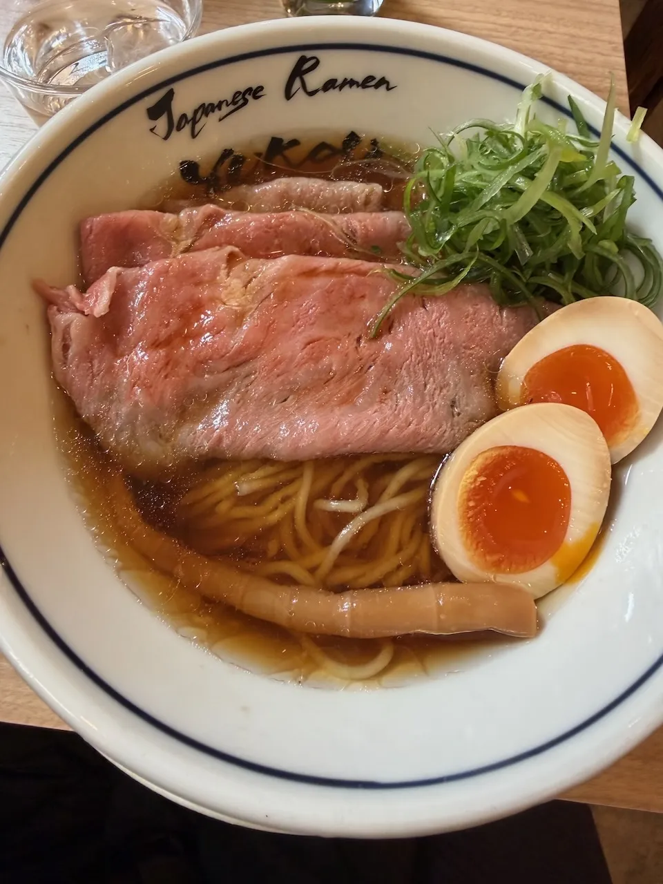 Ramen with chashu and a soft egg, Kyoto, March 2026